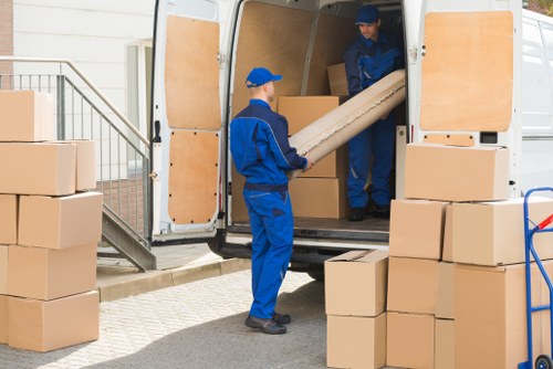 Small removals service van in Dollishill for compact house moves