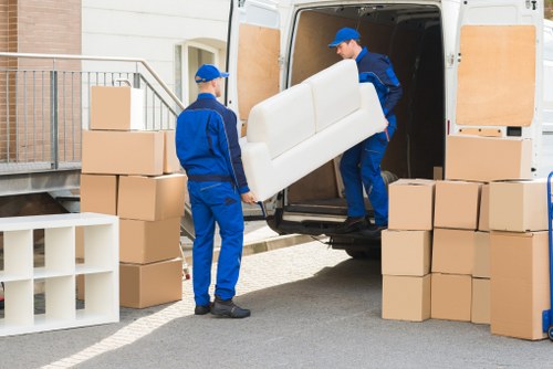 Local removals team preparing a move in Dollis Hill