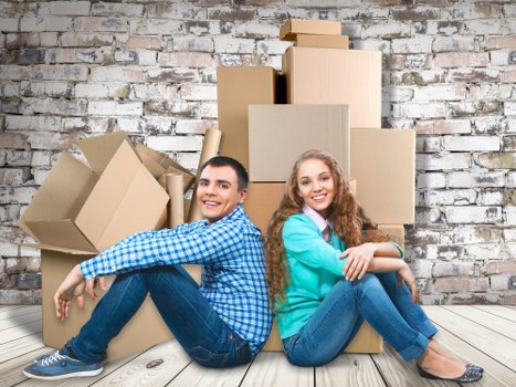 House removal team managing access and furniture transport in Dollishill