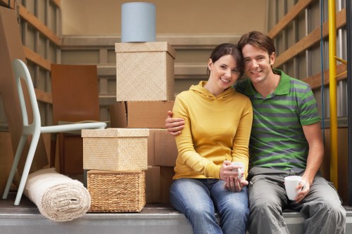 Organised packing materials used for Dollishill home removals