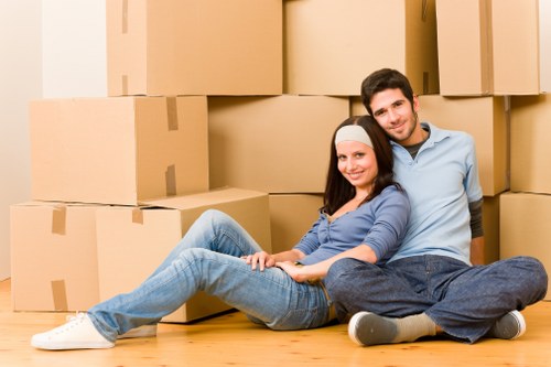 Organized storage space for boxes and furniture in Dollishill