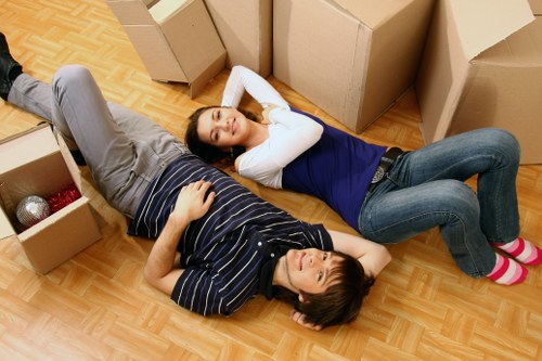Packing and labeling belongings for long-term storage in Dollishill